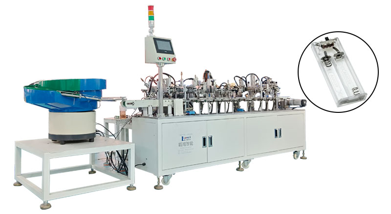 電池盒自動化裝配電池片的工作流程