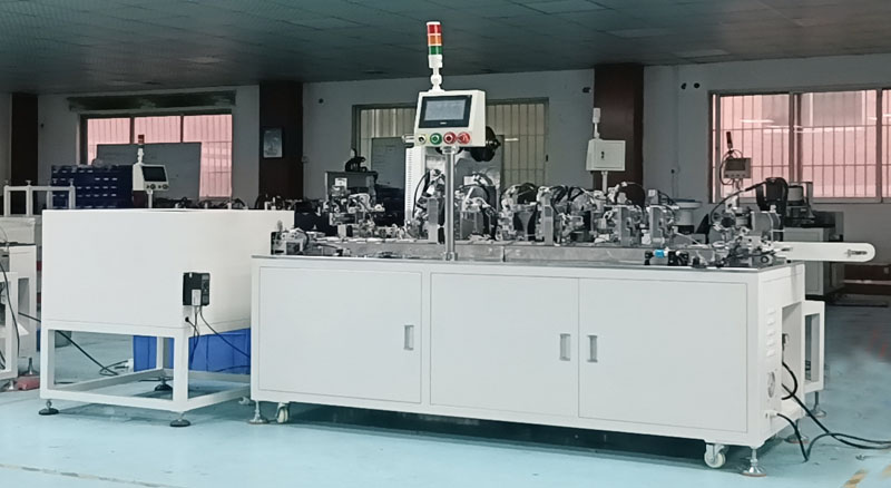 電池正負(fù)極彈片自動安裝機