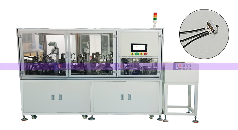 電源開關(guān)自動焊接線材設(shè)備