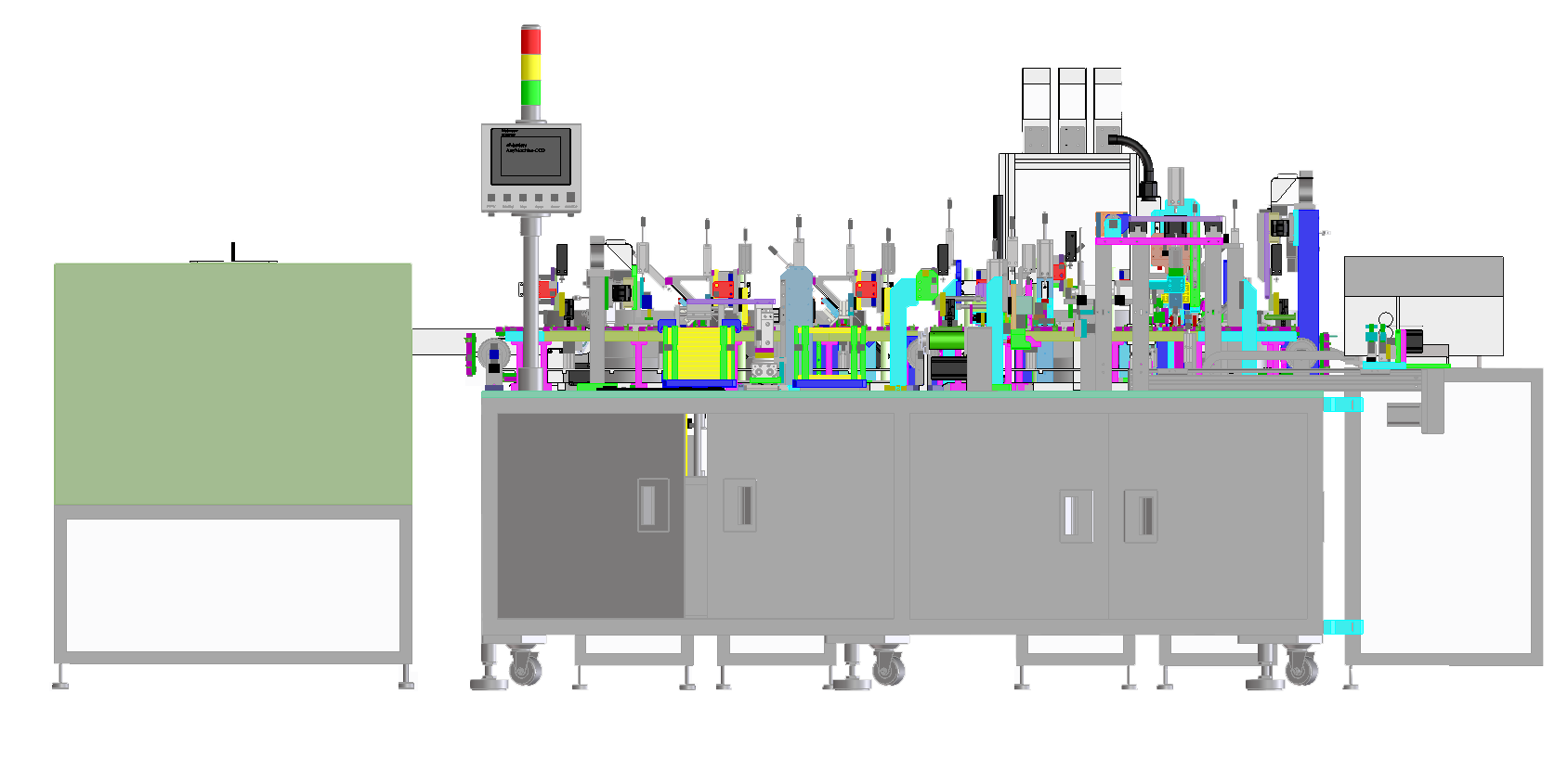 自動化組裝的工作流程的主要結(jié)構(gòu)，以及使用注意事項